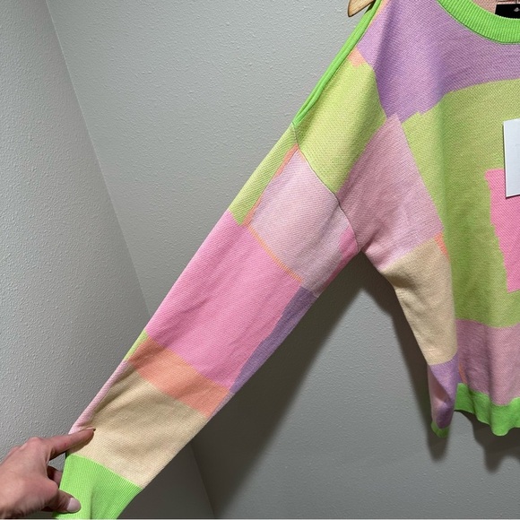 **NWT** Andrew By Unit Colorblock Sweater - Picture 7 of 16